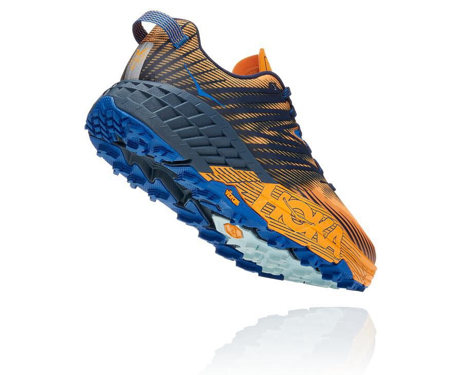 Hoka One One Trailove Tenisky Panske Oranžové/Čierne - Speedgoat 4 - 27981-ATCQ